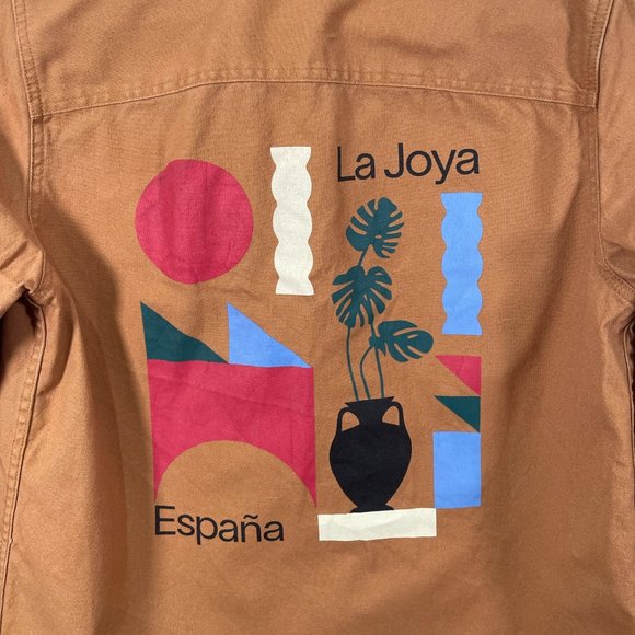 ASOS Men's Twill Shirt Jeacket Shacket Size S Handcraft Camel Color Cotton - Picture 3 of 9